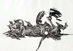 Roger Chailloux - Brief aan Gerrit Achterberg, aquatint ets verkocht voor € 50!