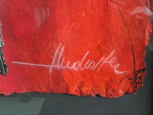 Theo Koster - Five (zeefdruk en collage in luxe lijst) kopen? Bied vanaf 1!