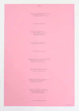 Bruce Nauman - Body Pressure, Ausstellungsexemplar verkauft für € 80!