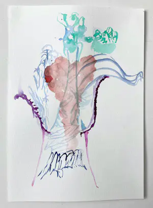 Paul Louis van den Bergh - Acryl op papier - “Matriarch” - Gesigneerd kopen? Bied vanaf 100!