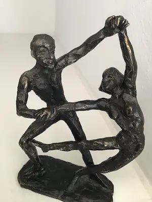 Astrid Veldhuyzen-Koppen - Sculptuur “ DANSPAAR “. Gesigneerd kopen? Bied vanaf 1!