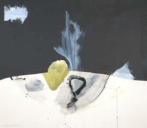 Otto Hetterscheid - Collage en gouache, Zonder titel verkocht voor € 40!