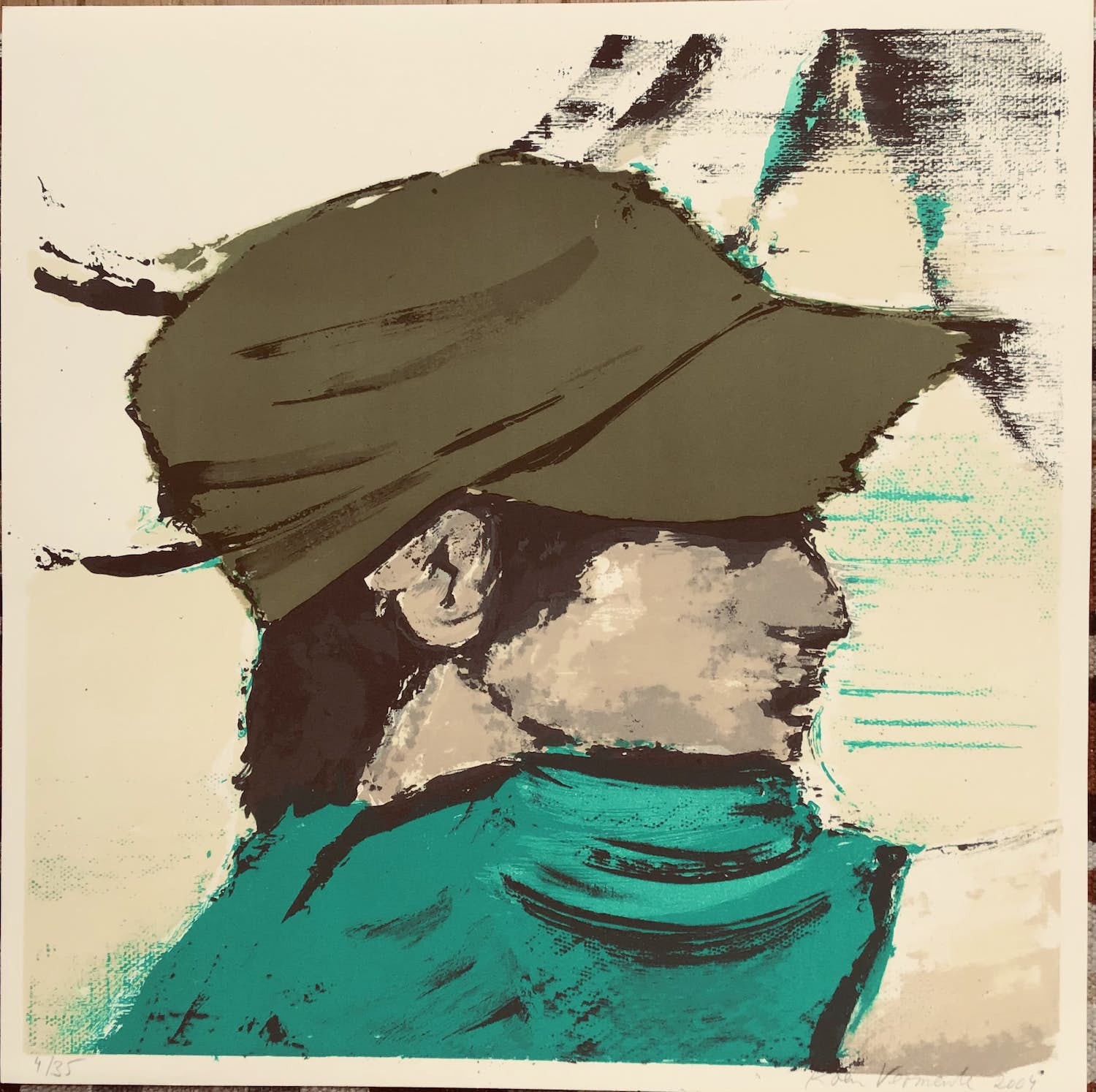 Koen Vermeule - Jongen met petje, gesigneerd verkocht voor € 95!