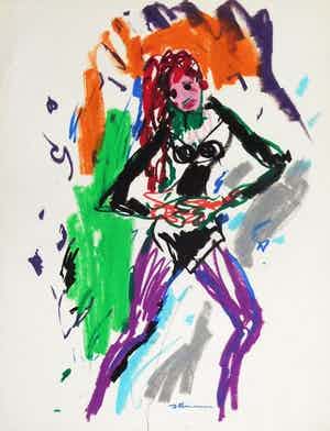 Hans Ittmann - Dansend figuur verkocht voor € 75!