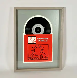 Keith Haring - Keith Haring x RUN DMC - Christmas In Hollis - ingelijst ! kopen? Bied vanaf 100!