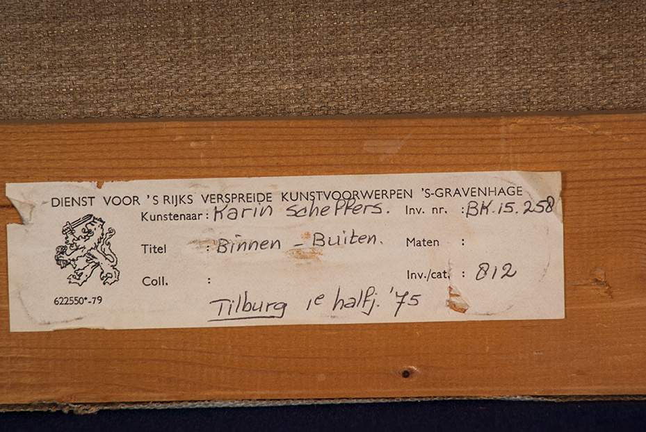 Karen Scheffers - Binnen-Buiten - 1975 - Acrylverf op doek - BKR Tilburg kopen? Bied vanaf 10!