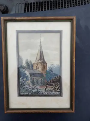 Jan Roelof van Nijendaal - Wijk bij Duurstede zicht op Grote Kerk Wijk bij Duurstede kopen? Bied vanaf 85!