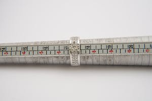 2517- Opvallende diamanten Fantasiering- 18karaats witgoud - ca 1.15 ct briljant kopen? Bied vanaf 610!