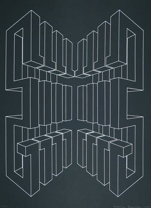 Harry Karssen - Lot van twee zeefdrukken, Z.t. Abstractie kopen? Bied vanaf 1!