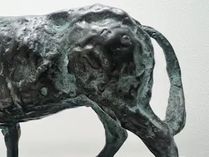 Brons (Onbekend) - bronzen sculptuur | 'Stier' kopen? Bied vanaf 1!