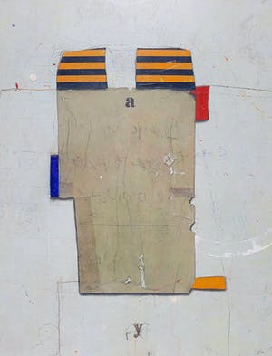 Cole Morgan - Stripes XIX, gemengde techniek op doek (goed ingelijst, zeer groot) kopen? Bied vanaf 3750!