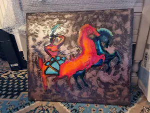 Ruscha - Wandtegel Warrior kopen? Bied vanaf 50!