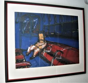 Herman Brood - Metro - gekocht bij Brood Galerie - fraai ingelijst kopen? Bied vanaf 725!