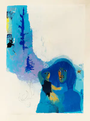 AcheterAdi Holzer - Grote 1972 gemengde (druk)techniek collage "Traunstein madonna" gesigneerd? Enchérissez de 67!