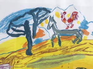 Pieter Defesche - Figuren en Haan met Ezel kopen? Bied vanaf 200!