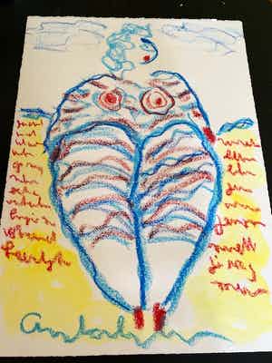 Anton Heyboer - Op het strand verkocht voor € 75!