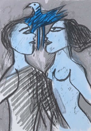 Corneille - Zeefdruk, Liefdespaar kopen? Bied vanaf 100!