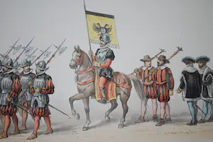 Gerardus Johannes Bos - Maskerade: intocht van Karel V - Map met 27 kleurenlitho's kopen? Bied vanaf 50!