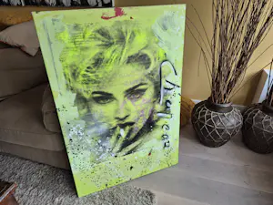 Buy Ronald Chapeau - Acryl op doek - Madonna - gesigneerd rechtsmidden? Bid from 395!