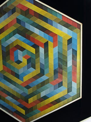 Curiosa - (Naar) Victor Vasarely : Herdenkingsmaquette 1979 , Samenwerking OBN en VAGWW kopen? Bied vanaf 75!
