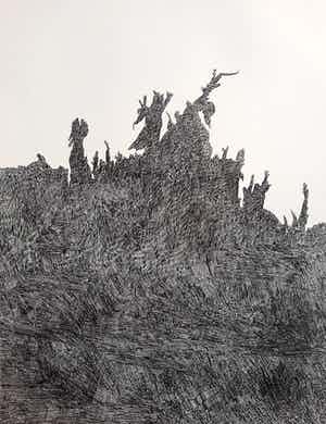 Henri Plaat - Abstracte compositie, litho verkocht voor € 60!