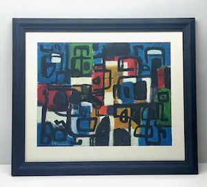 Gérard Grassère - Abstracte compositie kaufen? Bieten Sie von 125!