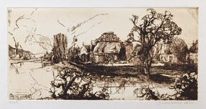 Simon Koene - Landschap met water kopen? Bied vanaf 20!