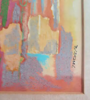 Joe Wols - (1929-2019) Kleurrijke figuren, ingelijst kopen? Bied vanaf 79!