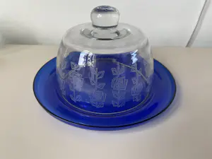 Royal Leerdam - Design glazen botervloot of kaasstolp kopen? Bied vanaf 10!