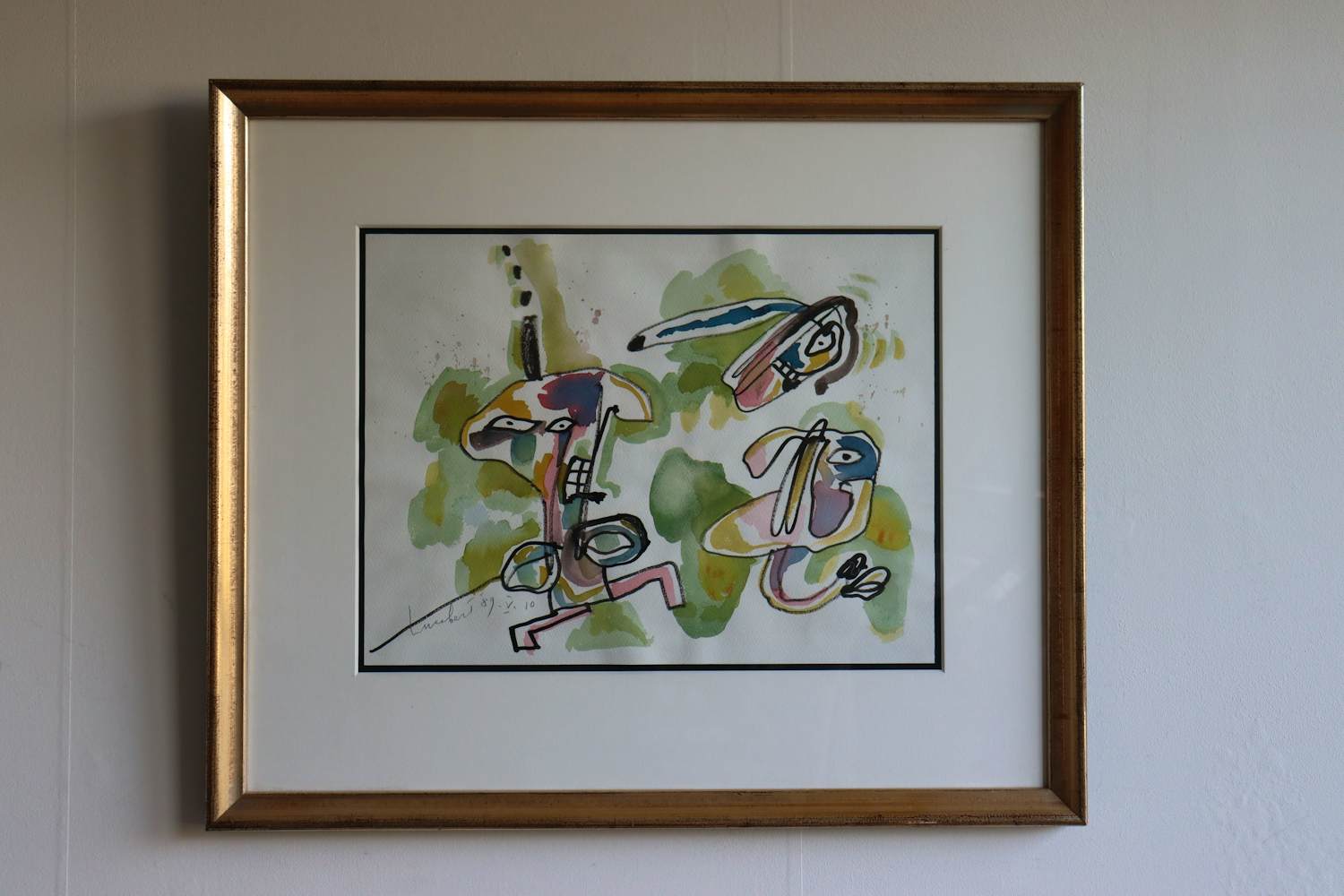 Lucebert - Compositie met 3 figuren kopen? Bied vanaf 1200!