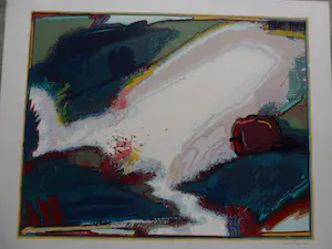 Huibert van Dorp - zeefdruk op karton in perfecte conditie 22/50 kopen? Bied vanaf 35!