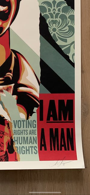 Buy Shepard Fairey - VOTING RIGHTS ARE HUMAN RIGHTS? Bid from 1!