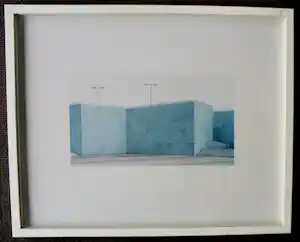 Oliver Boberg - Ingelijste C print: Öffentlichter platz - 1999 verkocht voor € 199!