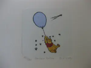 Niet of onleesbaar gesigneerd - 12 Handgekleurde etsjes van Winnie the Pooh/Disney kopen? Bied vanaf 1!