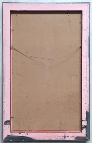 Pieter Pander - Slapende hond, olieverf op hardboard (ingelijst) kopen? Bied vanaf 1000!