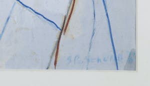 Simon Posthuma - Acryl/gouache op papier, Zonder titel kopen? Bied vanaf 1!