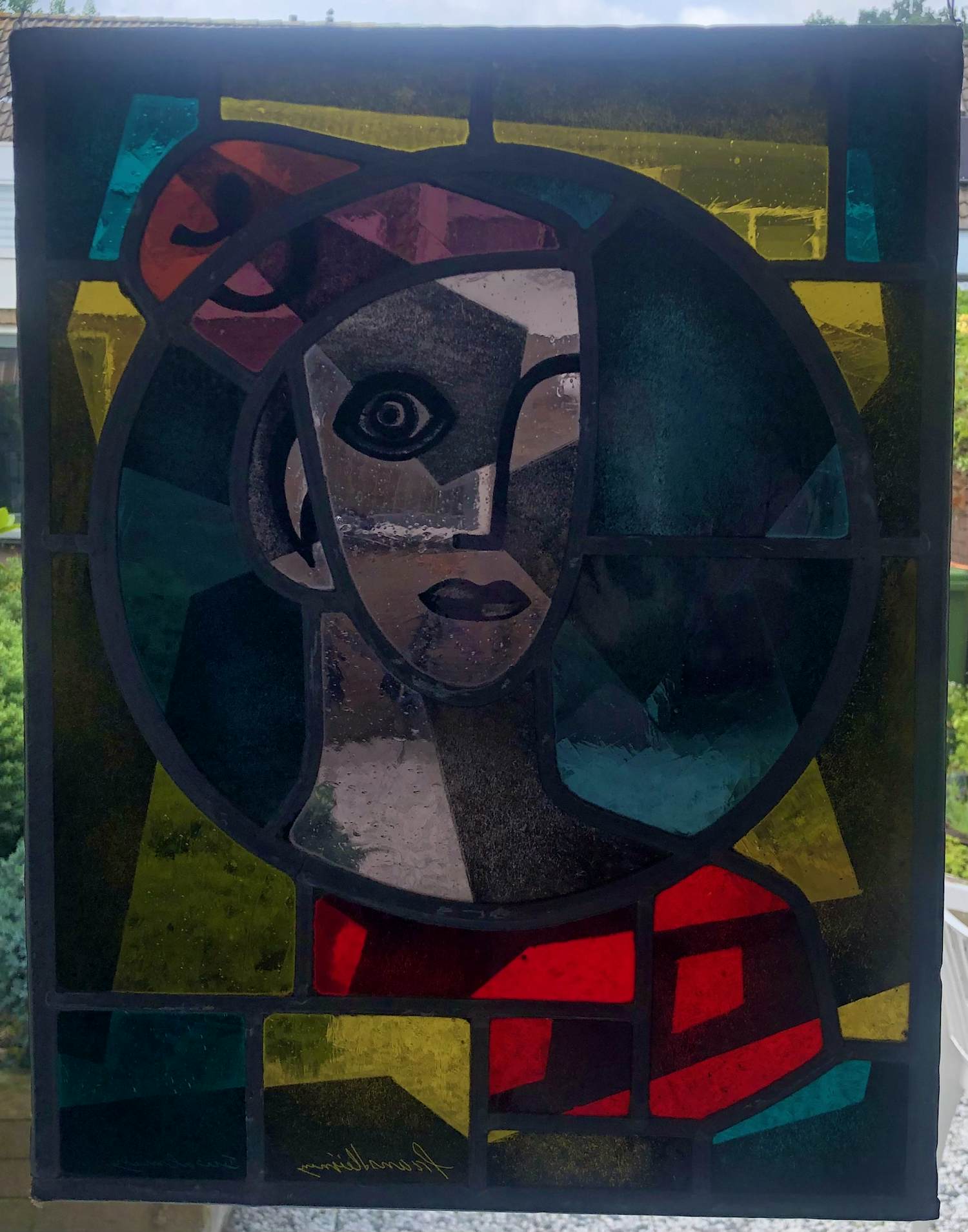 Frans Heijnen - Glas in lood kunstwerk verkocht voor € 110!