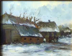 Wilhelmus Van Der Salm - Boerderij in sneeuw verkocht voor € 45!