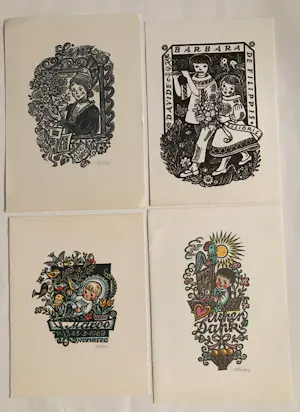 Maria Bauer-Klimbacher - Exlibris. 30 ex-libris en 25 gelegenheidsgrafieken van Maria Bauer-Klimbacher kopen? Bied vanaf 63!