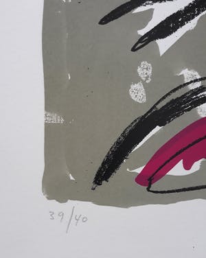 Lucebert - Weduwe van de zee, zeefdruk (groot formaat, kleine oplage) kopen? Bied vanaf 250!