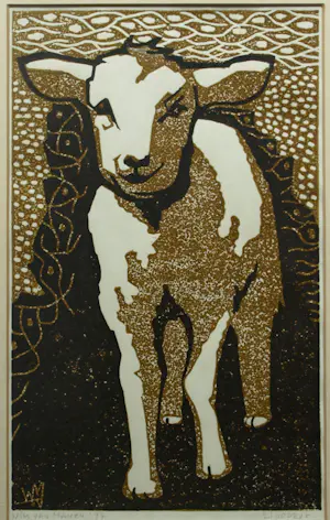 AcheterWillem van Manen - Ingelijste linosnede , Schaap , Lammetje – Lijst, 57½ x 40½ cm - 1977? Enchérissez de 35!
