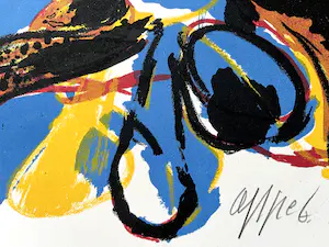 Karel Appel - A beast-drawn man kopen? Bied vanaf 1150!