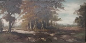 Geert Schreuder - Hollandse School (20e eeuw) - Zandpad door het bos kopen? Bied vanaf 1!