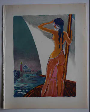 Kees van Dongen - Houtgravure - Rose-dans-le-calice chez le roi Derbas kopen? Bied vanaf 50!