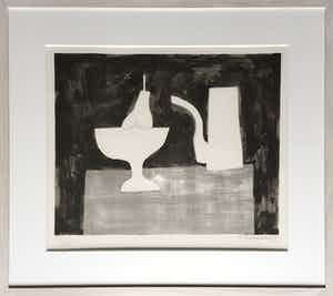 Klaas Gubbels - litho ‘zonder titel - ingelijst - 1989 verkocht voor € 525!