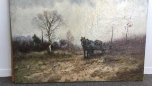 Petrus Paulus Schiedges - Hooiwagen in het bos kopen? Bied vanaf 1250!