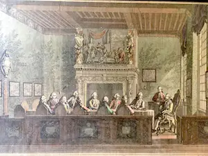 Reinier Vinkeles - Bijeenkomst van de Admiraliteit te Amsterdam - Kopergravure kopen? Bied vanaf 80!