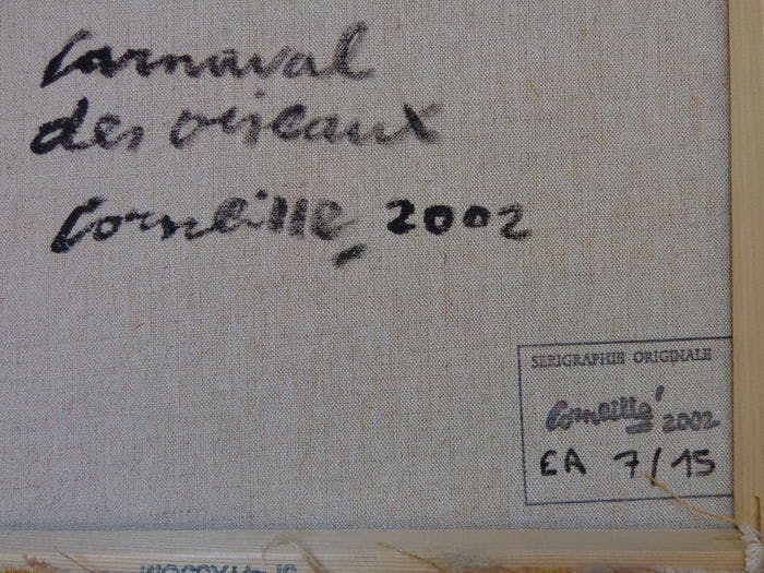 Corneille - Zeefdruk op Linnen - Gesigneerd - 2002 !!! kopen? Bied vanaf 265!