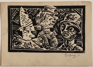 Herman Bieling - Vier houtsneden kopen? Bied vanaf 40!