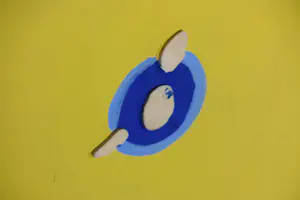 Paul Nassenstein - Gouache & Gemengde techniek (applicaties) op doek, Zonder titel kopen? Bied vanaf 300!